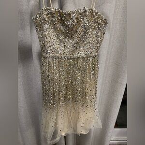 Alice + Olivia Cream Dress ALICE + OLIVIA Tallulah Princess Dress